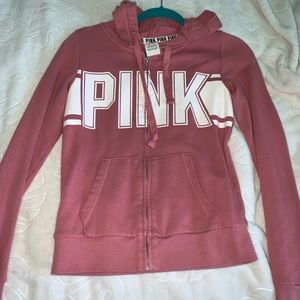 Pink rose hoodie in Xs